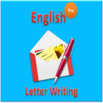 english letter writing android application logo